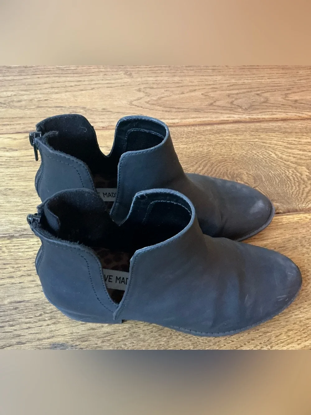 Steve Madden Black Cutout Ankle Booties